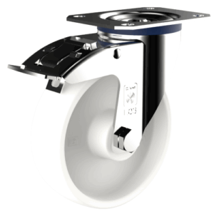 Pasukamas ratukas su stabdžiu 125x38 mm, 234134KN, apkrova - iki 300 kg