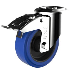 Pasukamas ratukas su stabdžiu 100x36 mm, 234326BN, apkrova - iki 180 kg