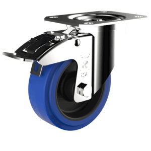 Pasukamas ratukas su stabdžiu 100x36 mm, 234327BN, apkrova - iki 180 kg