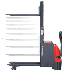 Dvigubas palečių vežimėlis PT20D, 2000 kg, kėlimas iki 1600 mm, litis 24V150Ah