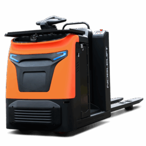 Užsakymų rinktuvas OLE 200, veža 2000 kg, su 1150 mm ilgio šakėmis ir 25,6V200Ah ličio baterija